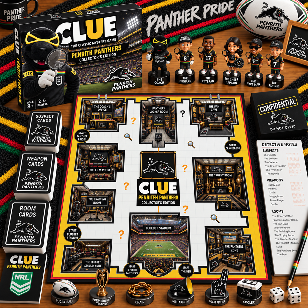 Premium NRL PP Clue Collector’s Edition Board Game