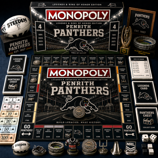Premium NRL PP Legends & Ring Monopoly Collector’s Edition Board Game V9