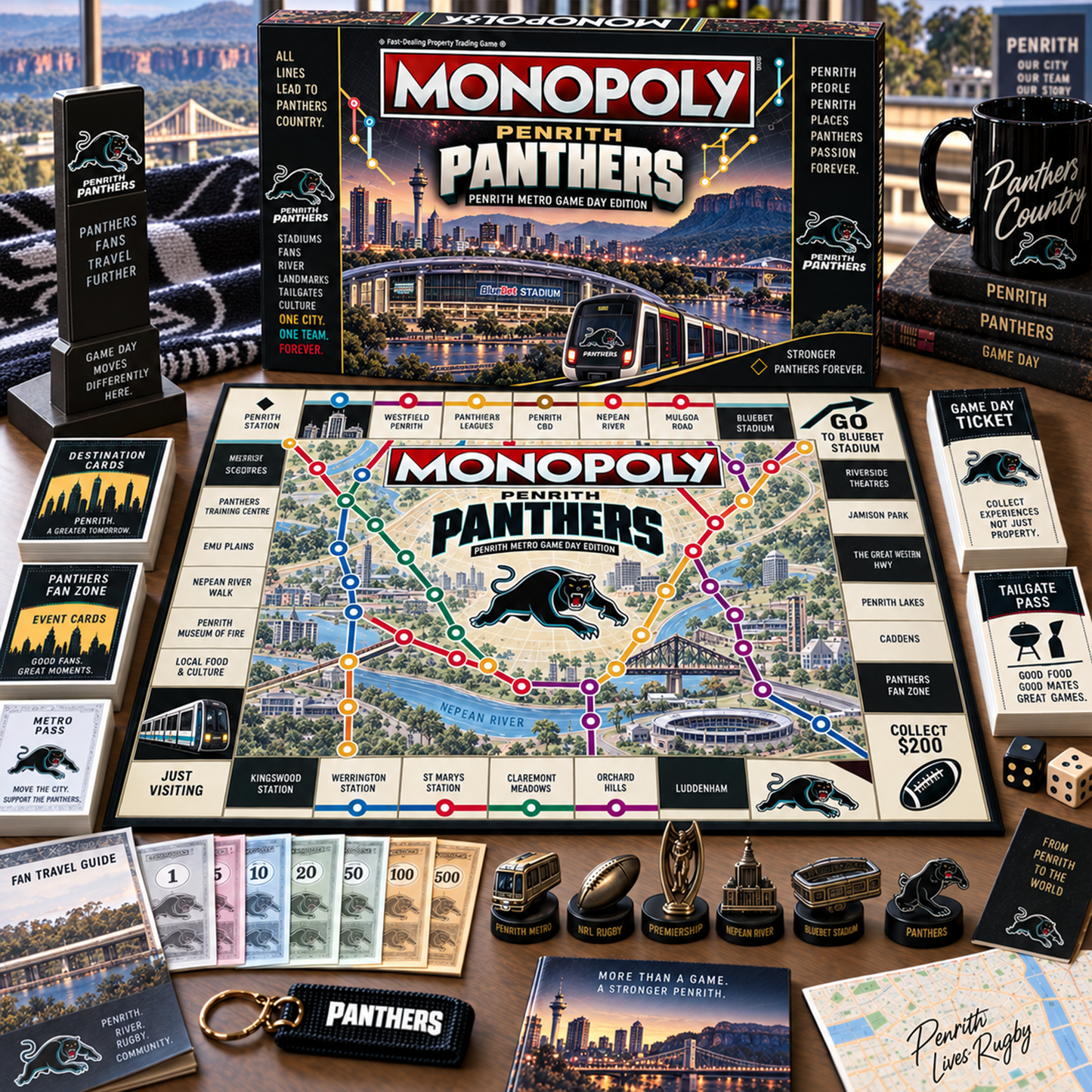 Premium NRL PP Metro Game Day Collector’s Edition Board Game V13