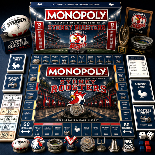 Premium NRL SR Legends & Ring Monopoly Collector’s Edition Board Game V9