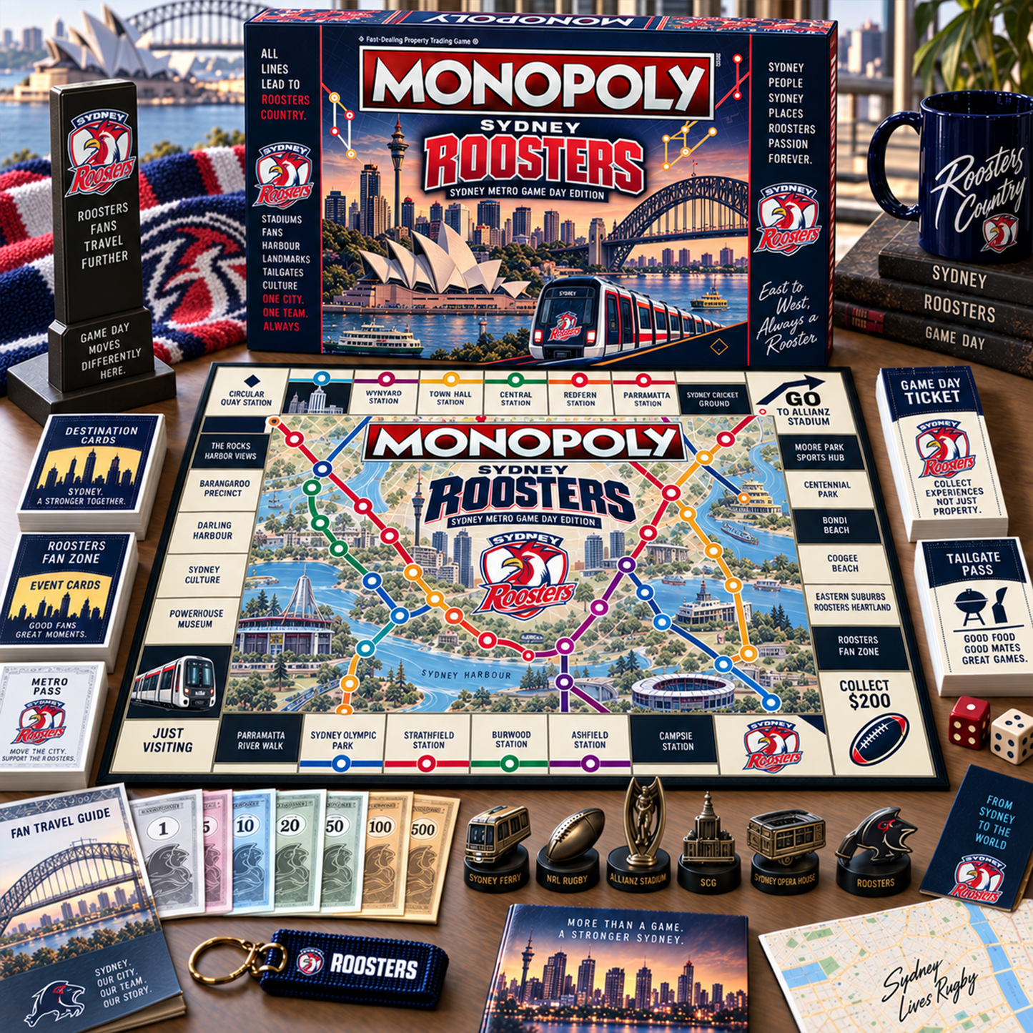 Premium NRL SR Metro Game Day Collector’s Edition Board Game V13