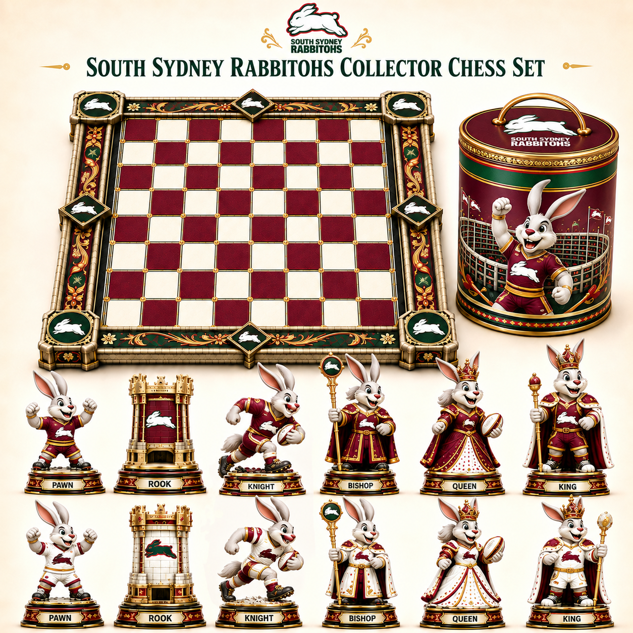Premium NRL SSR Collector Chess Set