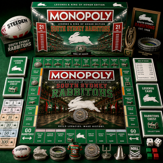 Premium NRL SSR Legends & Ring Monopoly Collector’s Edition Board Game V9