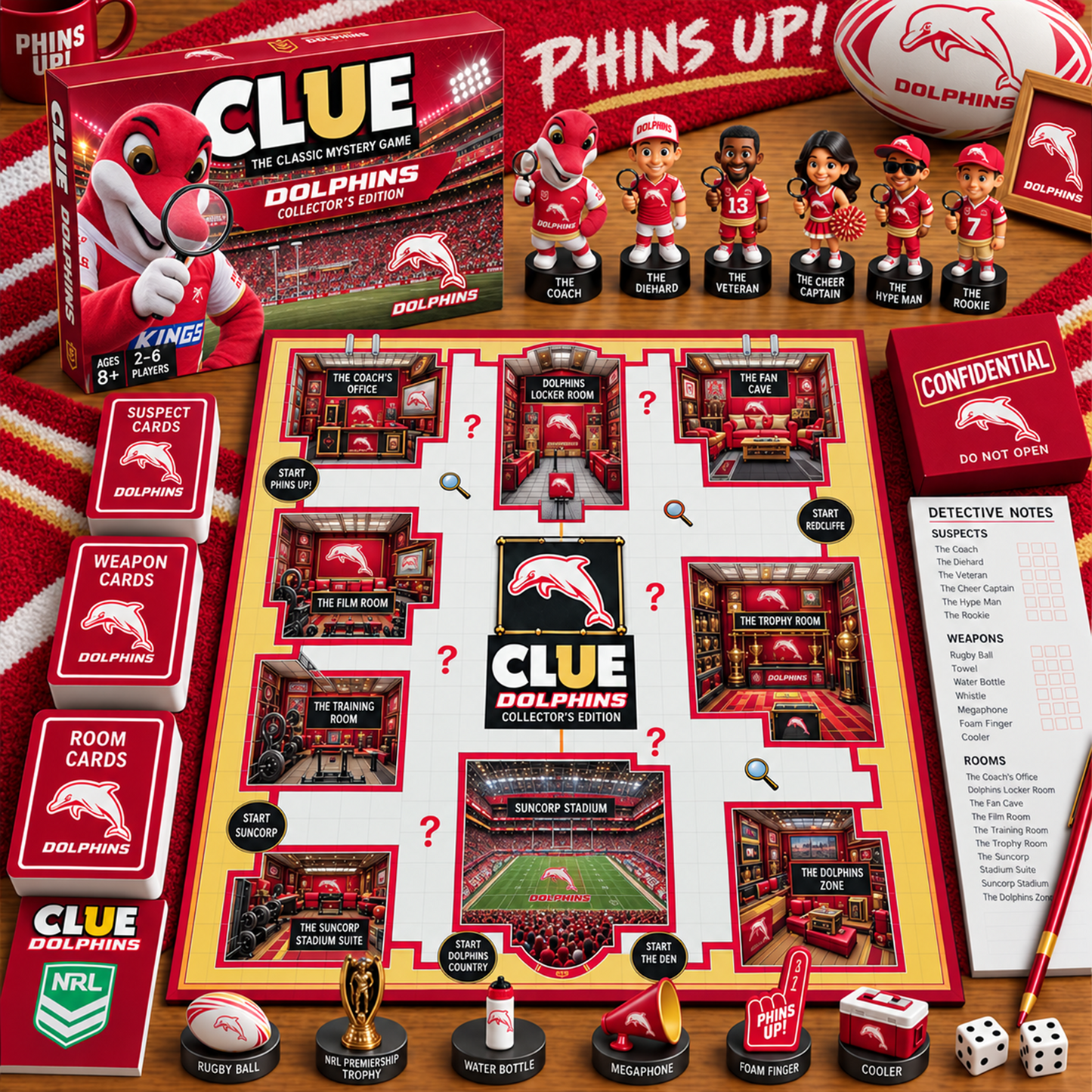 Premium NRL TD Clue Collector’s Edition Board Game