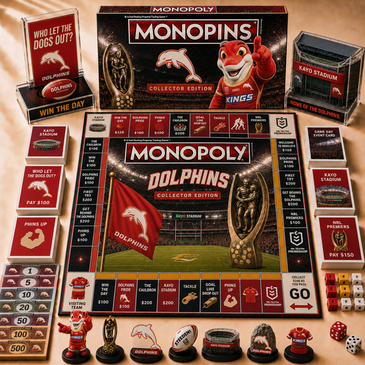 Premium NRL TD Hall of Fame Monopoly Collector’s Edition Board Game V12