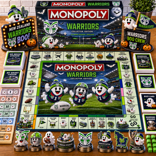 Premium NRL WAR Halloween Ghost Monopoly Collector’s Edition Board Game V6