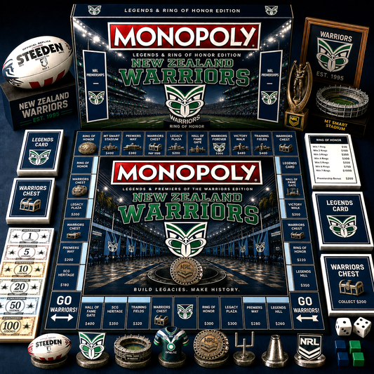 Premium NRL WAR Legends & Ring Monopoly Collector’s Edition Board Game V9