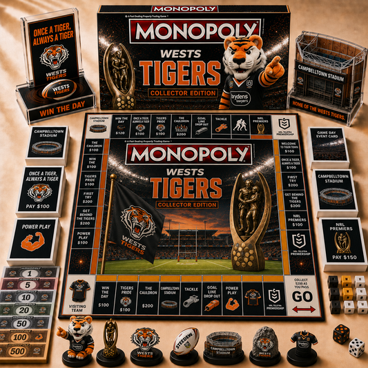 Premium NRL WT Hall of Fame Monopoly Collector’s Edition Board Game V12