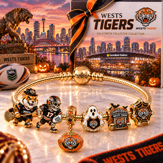 Premium NRL WT Halloween Gold Charm Bracelet Set V4