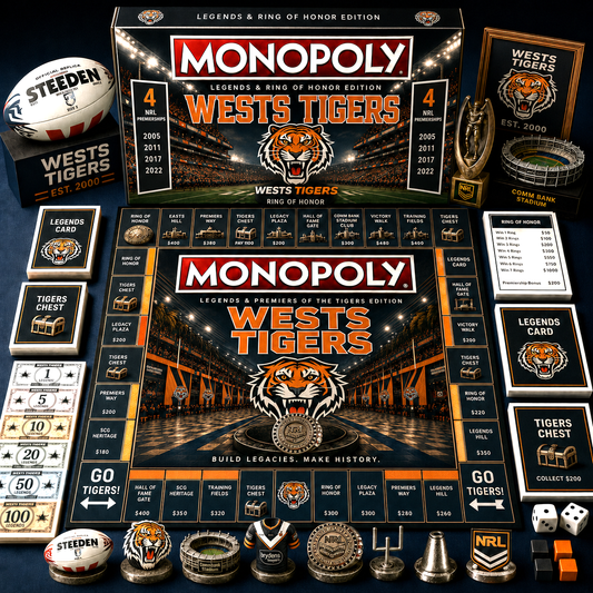 Premium NRL WT Legends & Ring Monopoly Collector’s Edition Board Game V9