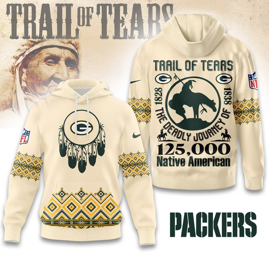 Premium NFL X GB Trail of Tears 3D Shirt NDT NHM2511