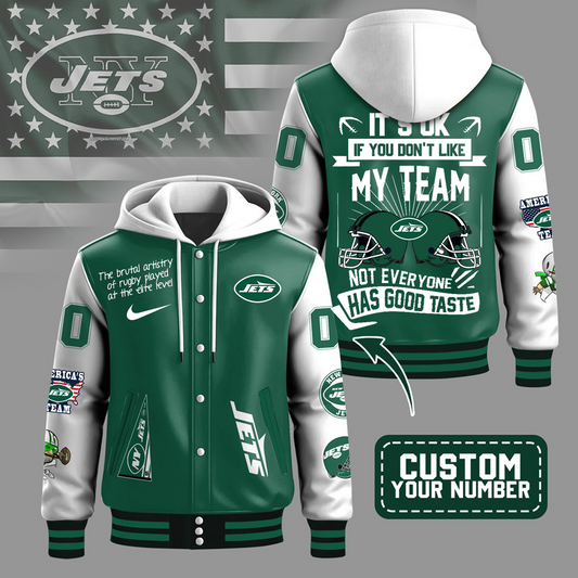 Premium NFL X NYJ Die Hard Fan Hooded Jacket Limited Edition NDT TDT 221125