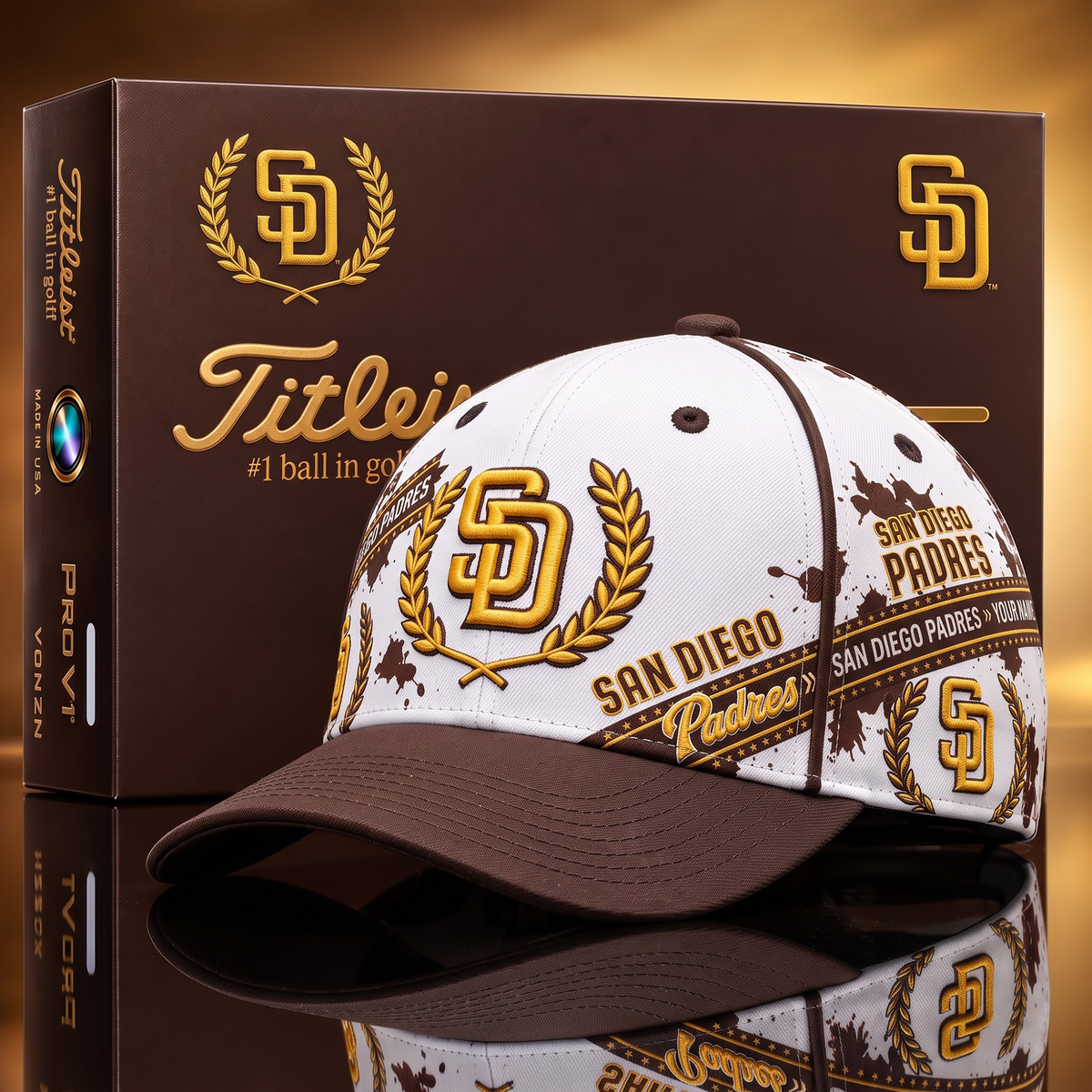 SD X MLB Baseball Cap – Personalized Name Team Heritage Cap