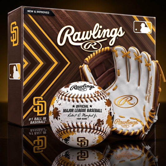 SD X PREMIUM MLB Personalized Baseball – Custom Name Edition