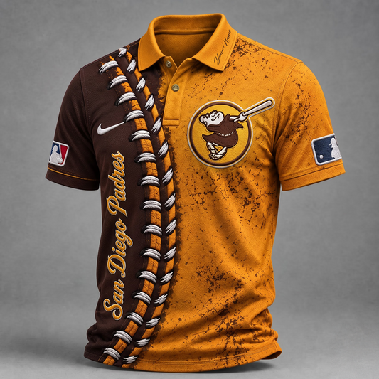 SD X Premium MLB Baseball Stitch Polo Shirt