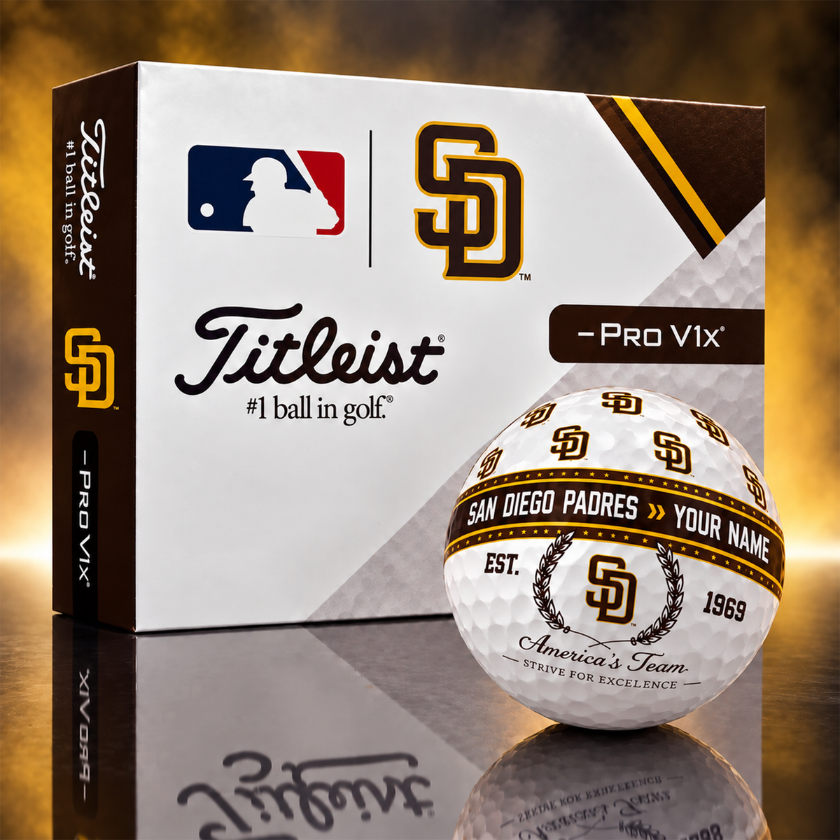 SDP x MLB Titleist Pro V1x Golf Ball Set