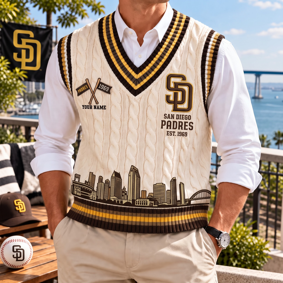 SDP x Premium MLB Heritage Sweater Vest