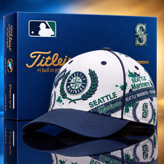 SEA X MLB Baseball Cap – Personalized Name Team Heritage Cap