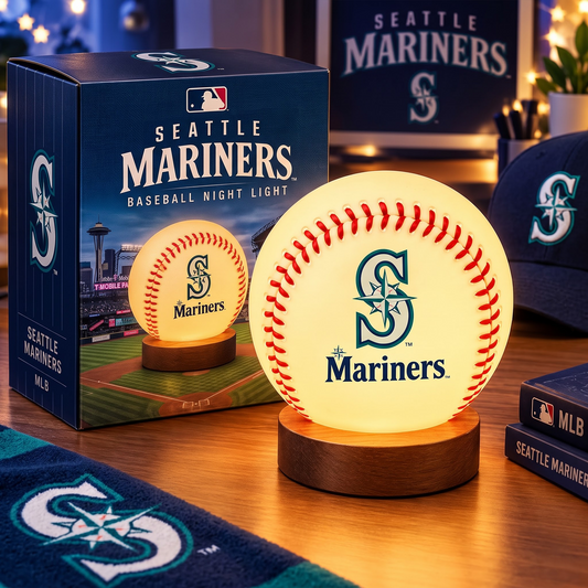 SEA X MLB Baseball Night Light Lamp