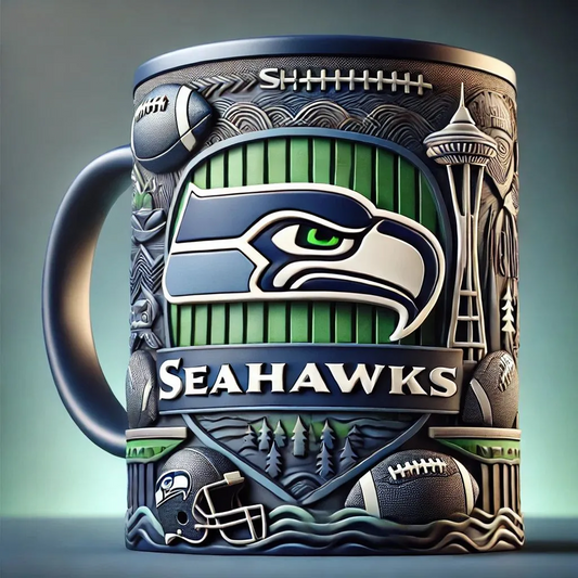 SEA X NFL football team Mug Series – Limited Edition Collectible 0412 NAK NHT