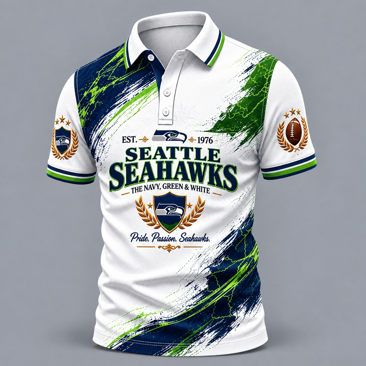 SEA X Premium NFL Classic Fan polo
