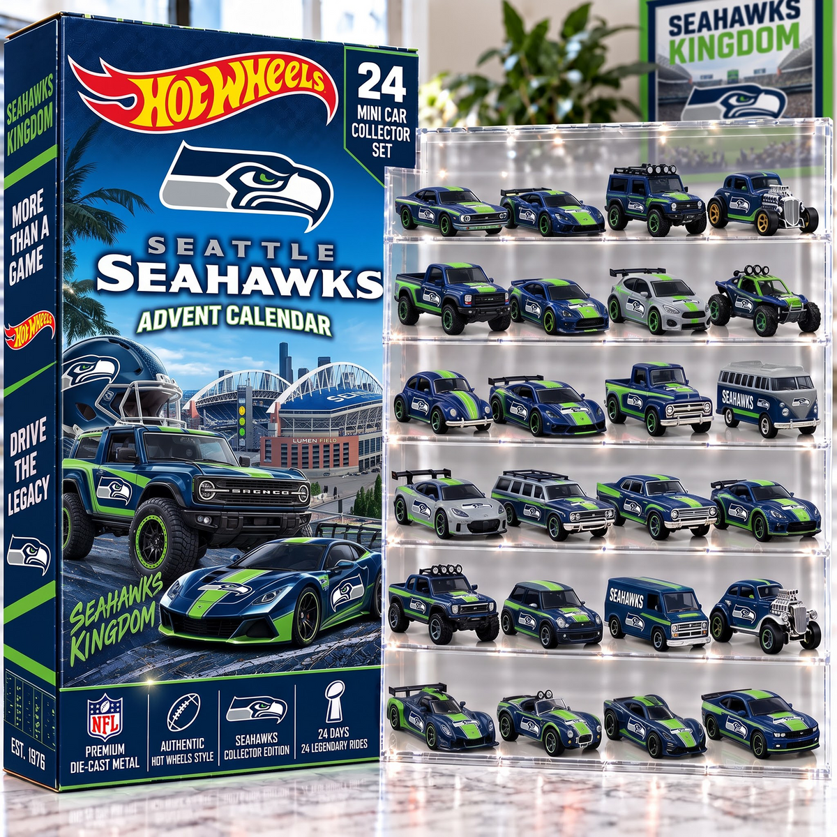 SEA X Premium NFL Mini Car Advent Collection