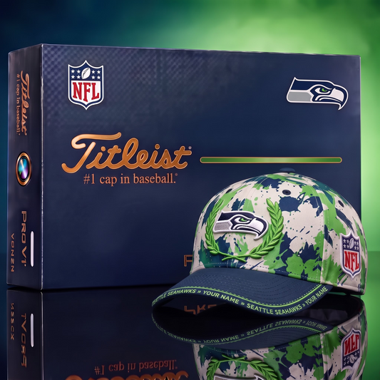 SEA X Premium NFL Titleist Baseball Cap with Gift Box