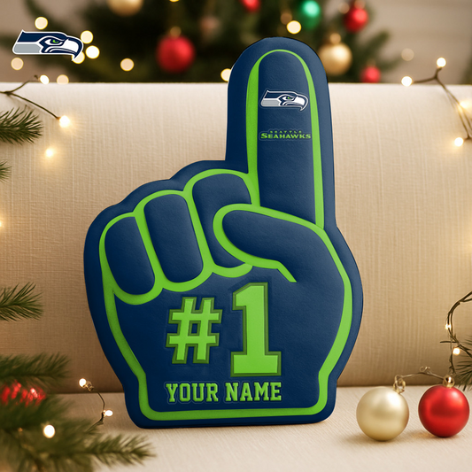 SEA x NFL Customized Shaped Pillow Christmas DATND TANTD