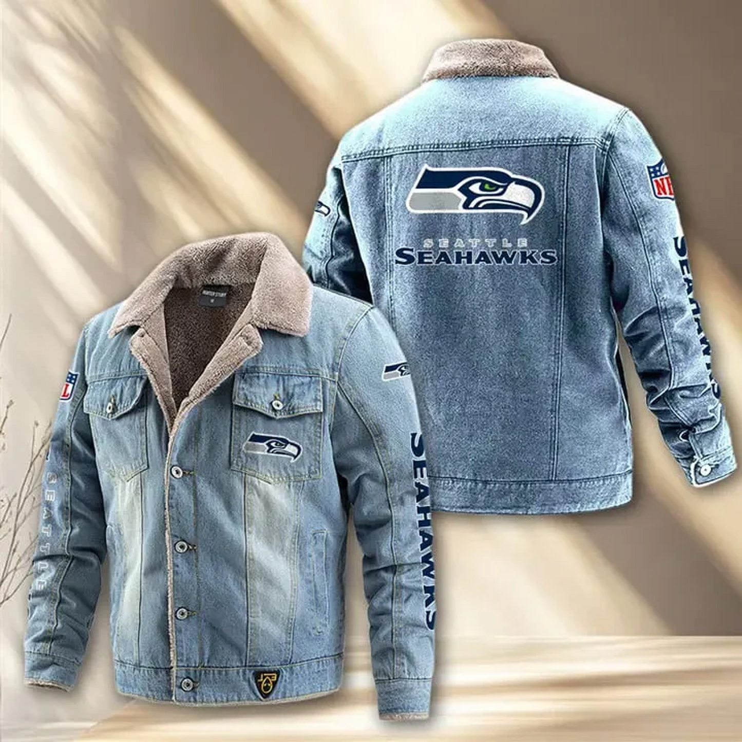 SEA x NFL Fleece Lined Denim Jacket DatND DVT
