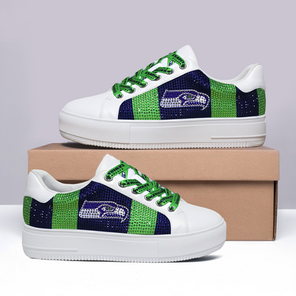 SEA x NFL Lace-Up Sparkle Sneaker DatND DVT