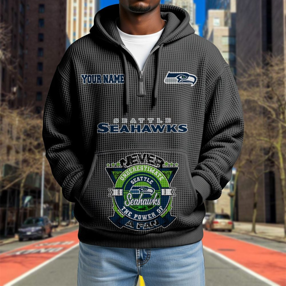 SEA x NFL Waffle Hoodie DATND TANTD
