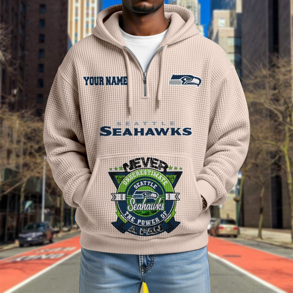 SEA x NFL Waffle Hoodie DATND TANTD