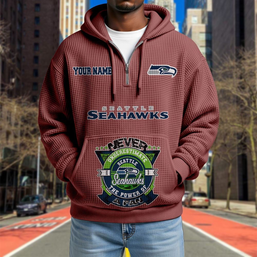 SEA x NFL Waffle Hoodie DATND TANTD