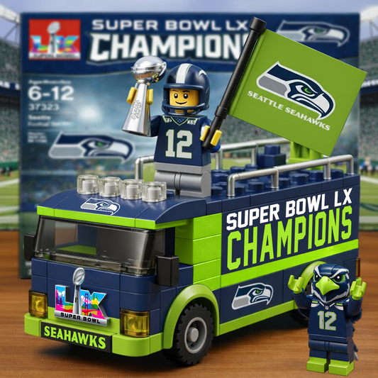 SEA x NFL Building Blocks Bus Toy Set DatND DVT