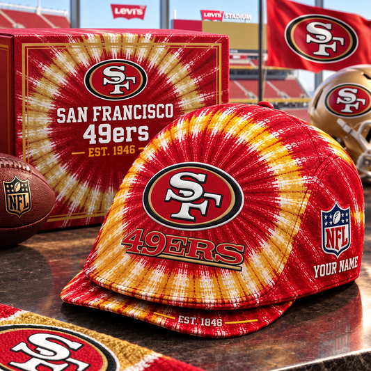SF X Custom-Printed Jeff Hat – Gift for NFL Fans (Limited Edition, Name Customizable)