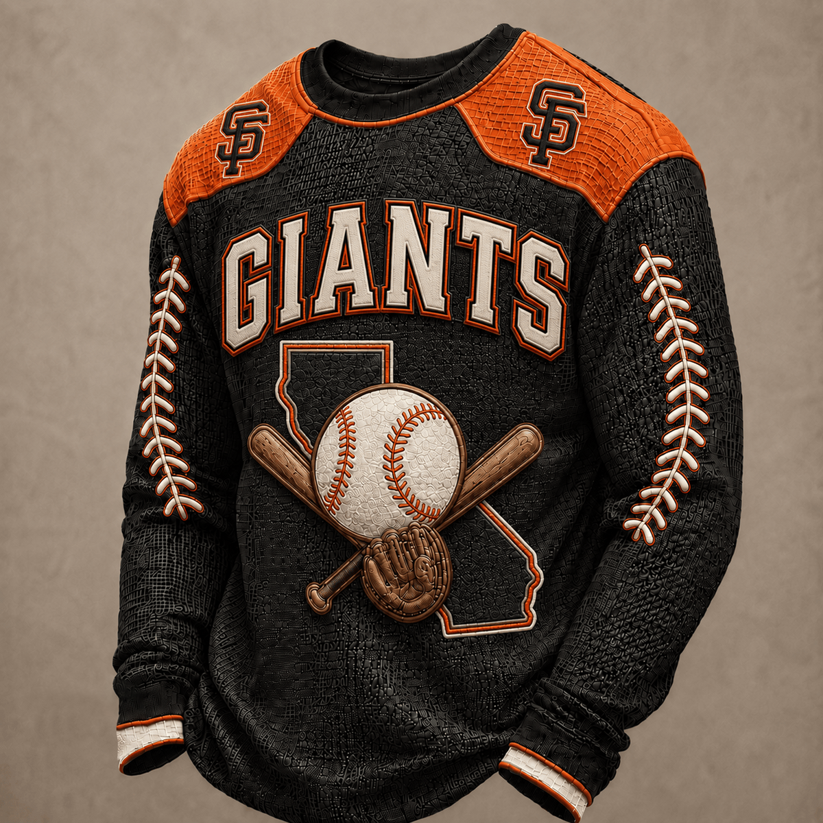 SF X Premium MLB Vintage Baseball Stitch Sweatshirt