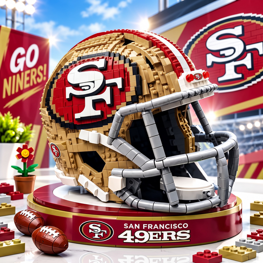 SF X Premium NFL Football Helmet Building Block Set