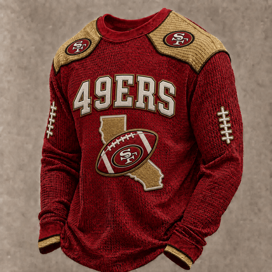 SF X Premium NFL  Vintage Baseball Stitch Sweatshirt
