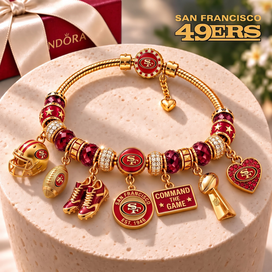 SF x Luxury NFL Gold Charm Bracelet