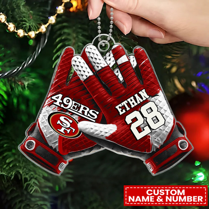 SF x NFL Customized Christmas Acrylic Ornament DATND TANTD
