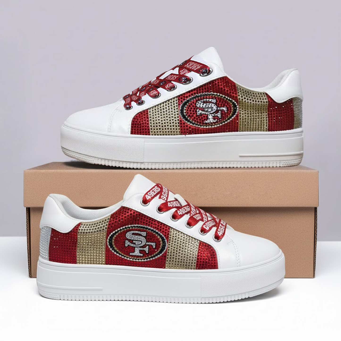 SF x NFL Lace-Up Sparkle Sneaker DatND DVT