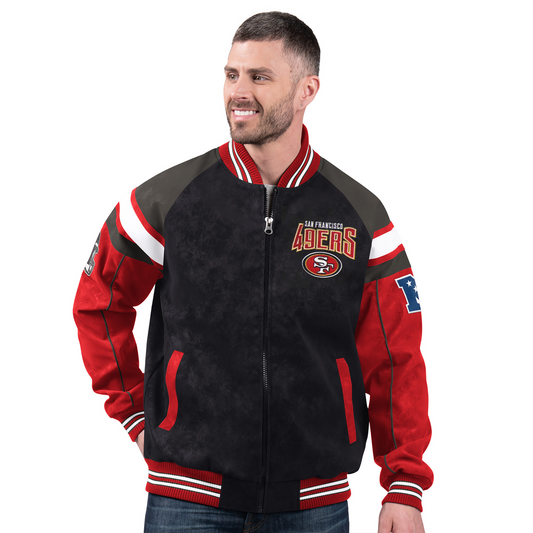 SF x NFL Officially Licensed Faux Suede Jacket DATND TANTD