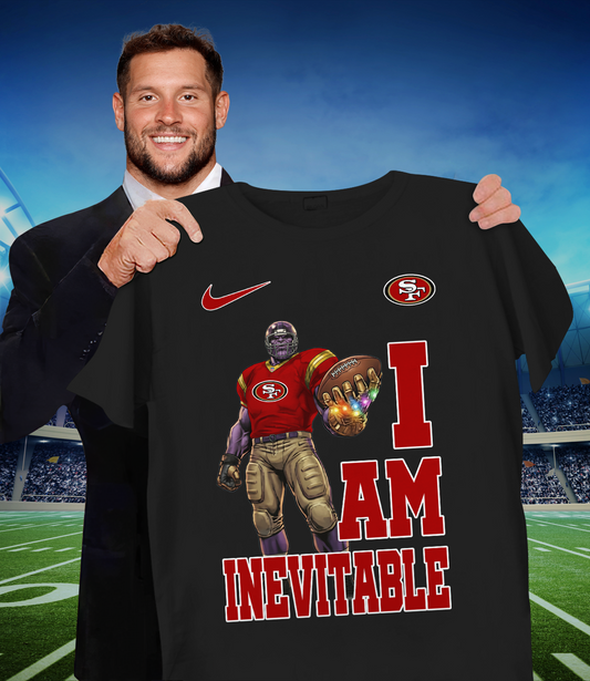 SF x NFL Thanos I Am Inevitable T-Shirt DATND TANTD