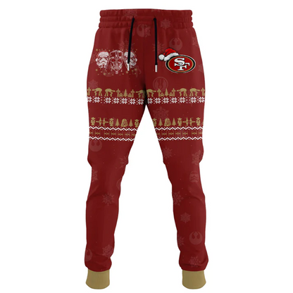 SF x NFL Unisex Merry Christmas The Force Edition Hoodie DATND TANTD