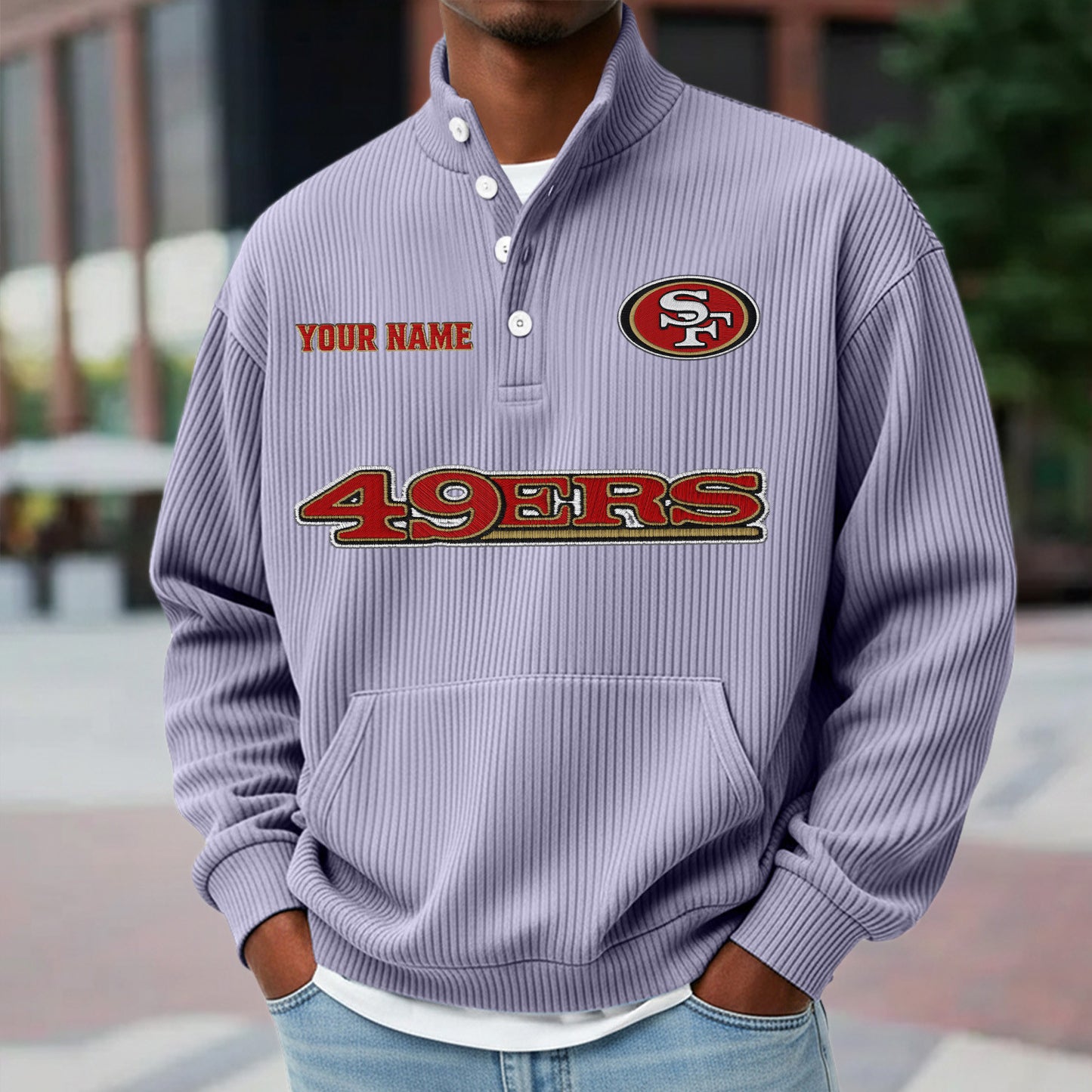 SF x NFL Waffle High Neck Long Sleeved Sweatshirt DATND TANTD 221125