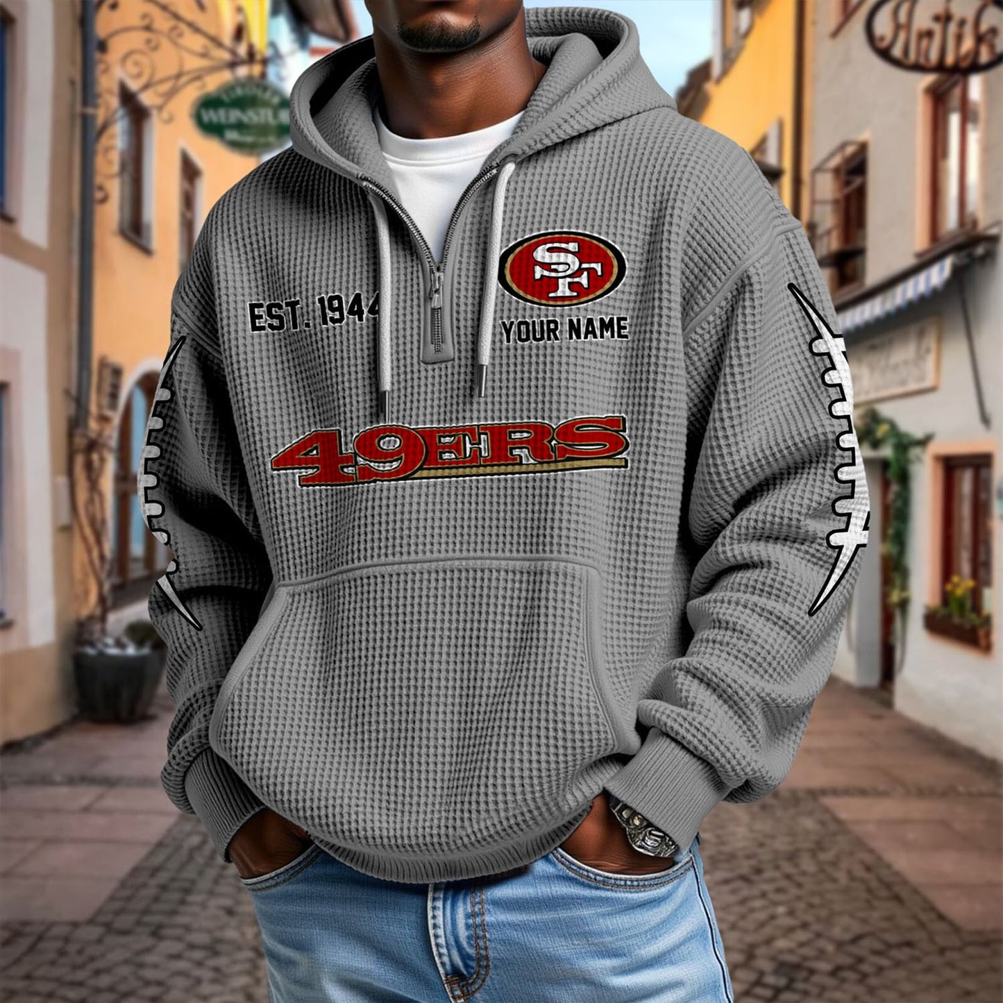 SF x NFL Waffle Hoodie DatND DVT