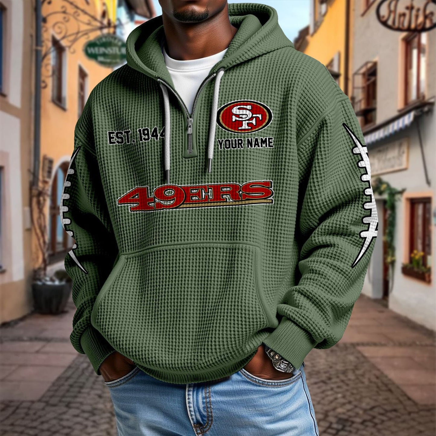 SF x NFL Waffle Hoodie DatND DVT