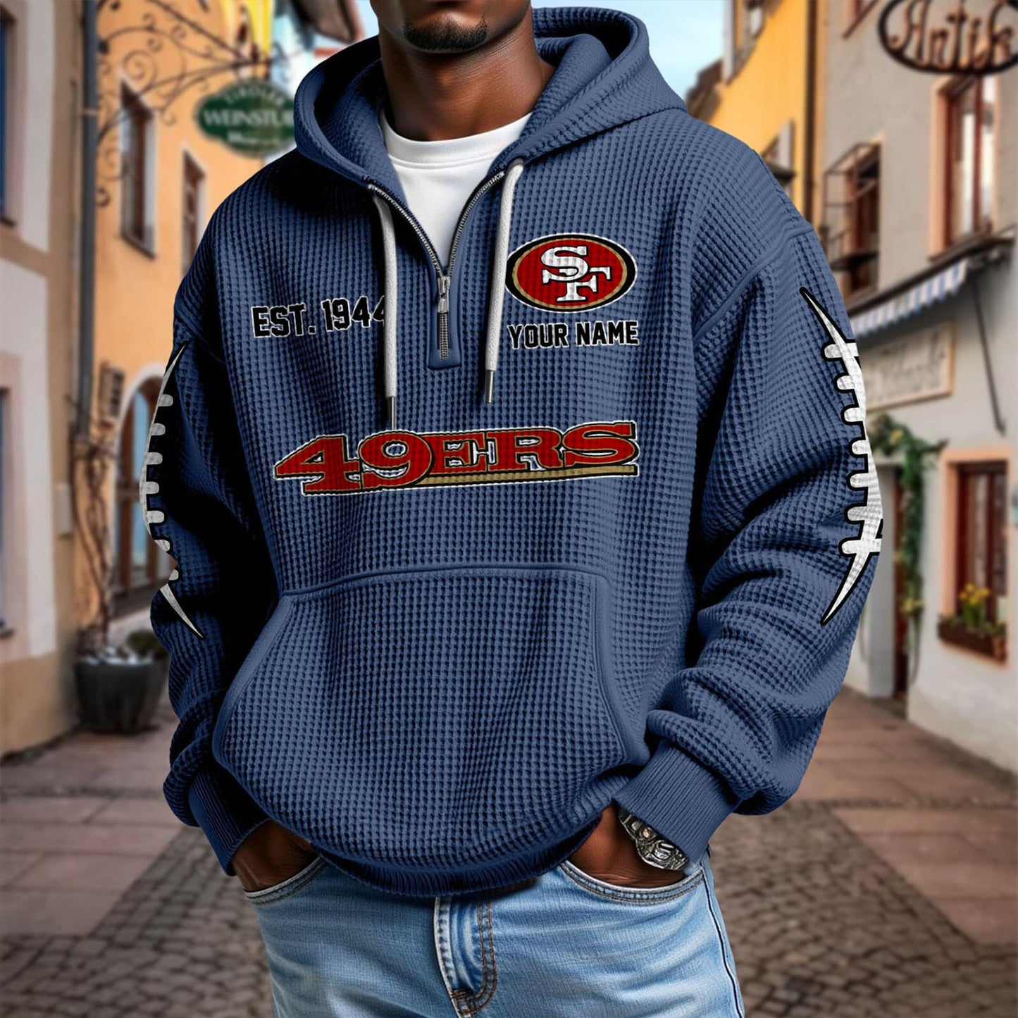 SF x NFL Waffle Hoodie DatND DVT