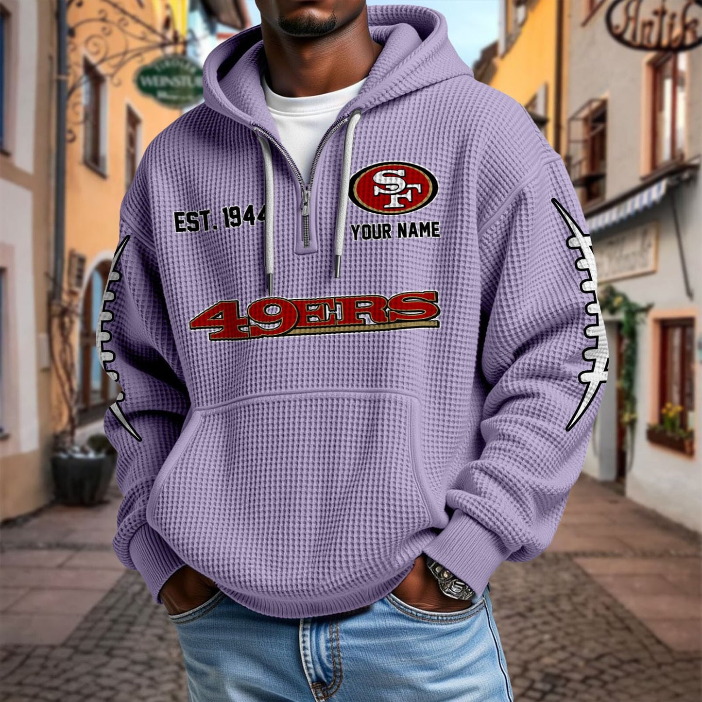 SF x NFL Waffle Hoodie DatND DVT