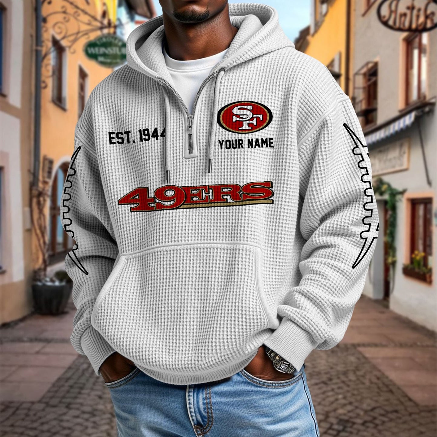 SF x NFL Waffle Hoodie DatND DVT